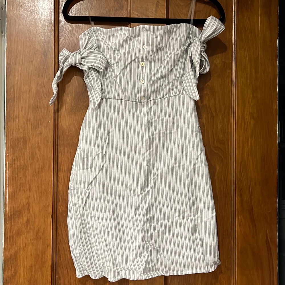 Dee Elly striped Off the shoulder sun dress